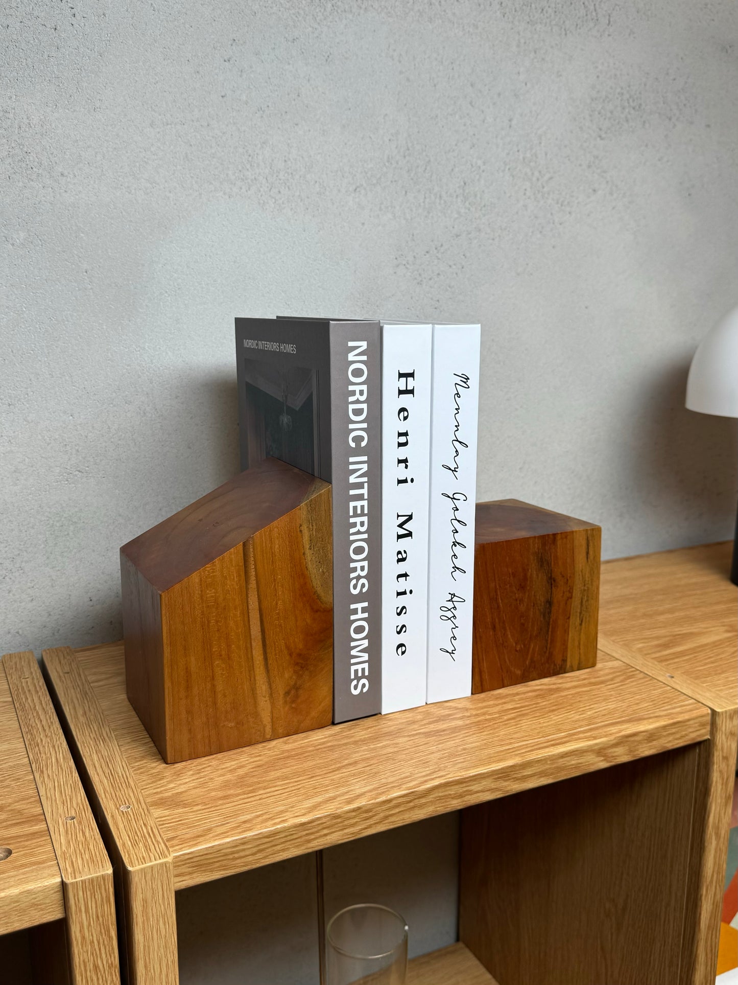 Teak Bookend set