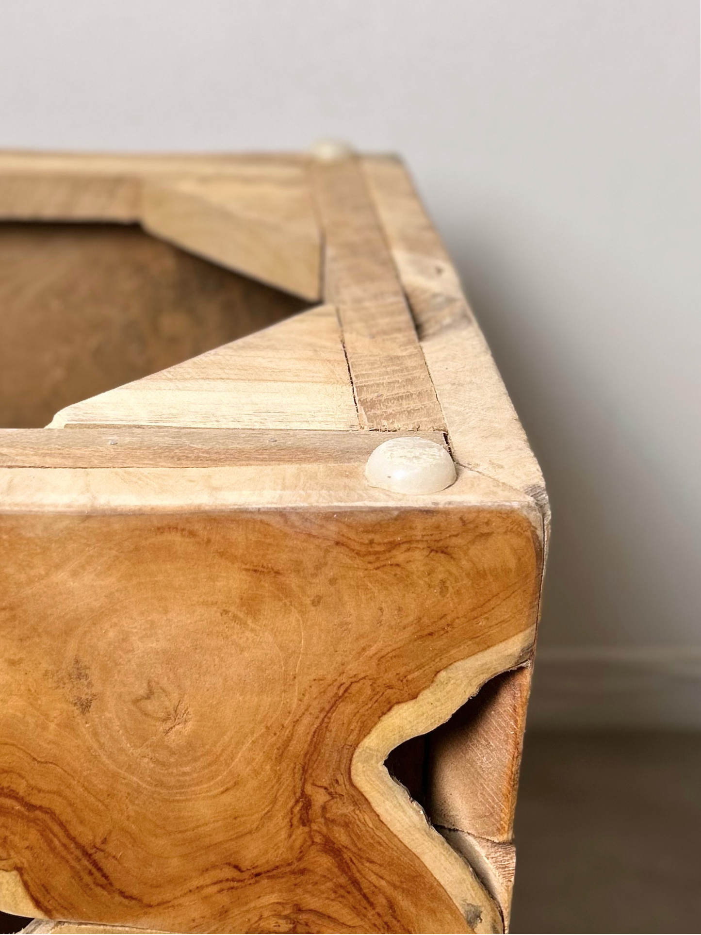 Teak Block Stool