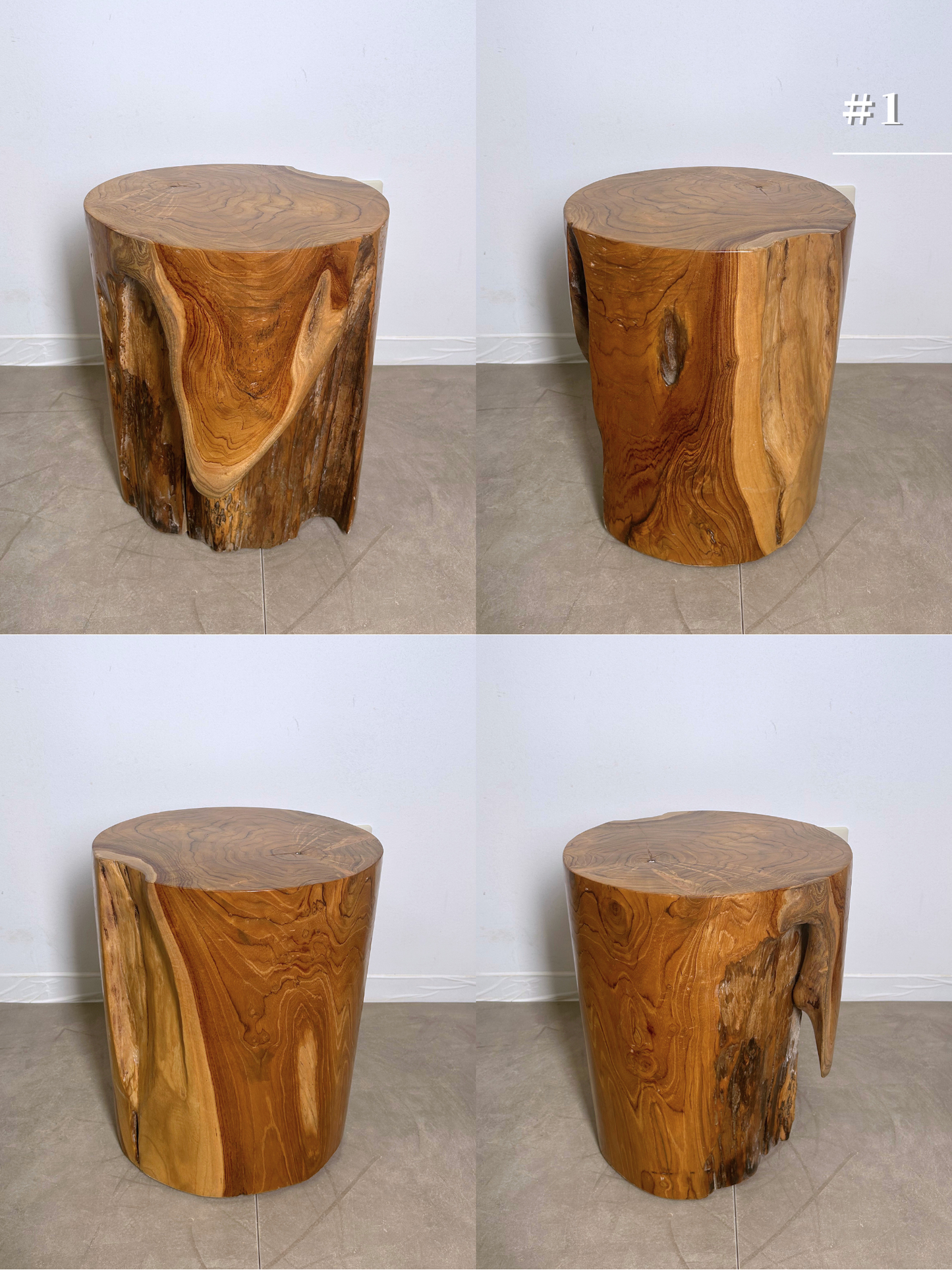 Teak Round Stool