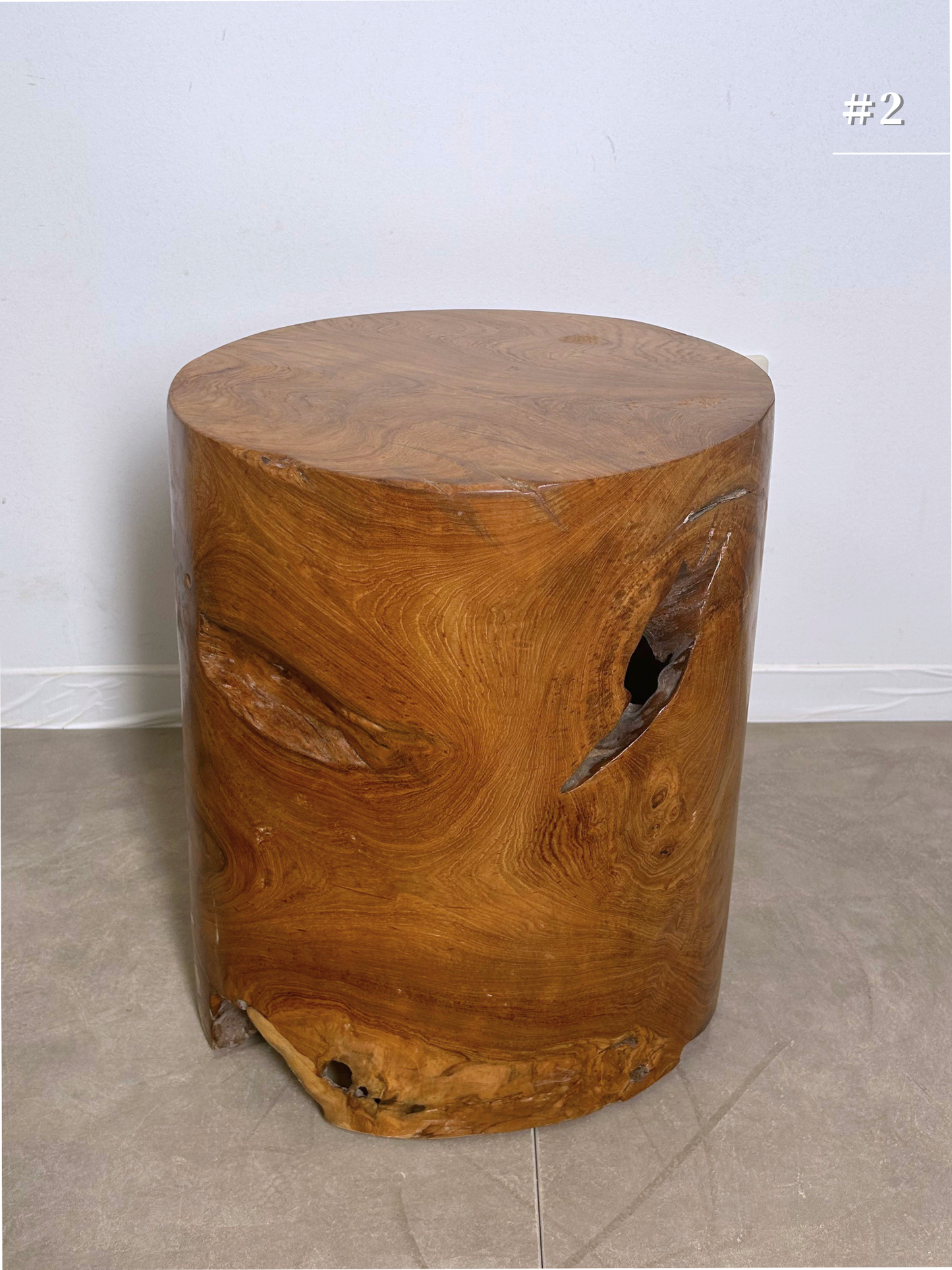 Teak Round Stool