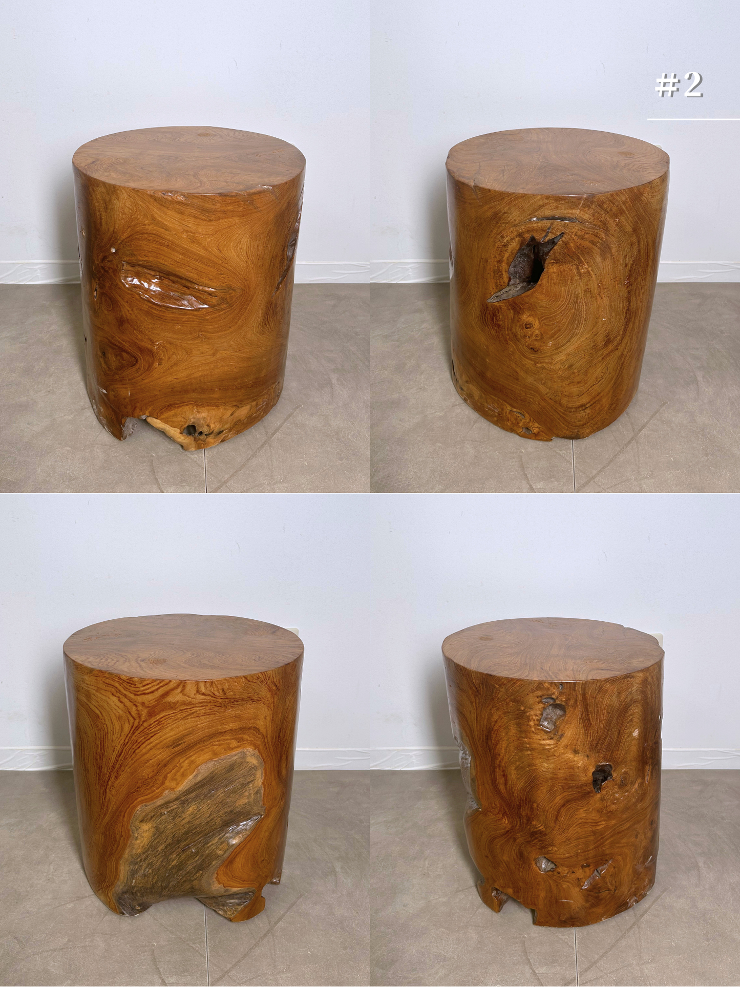 Teak Round Stool