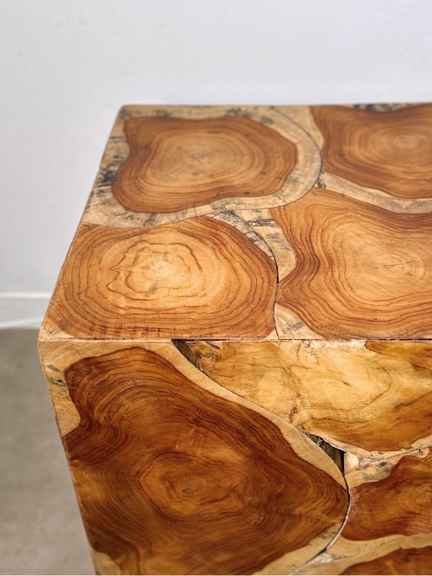 Teak Block Stool